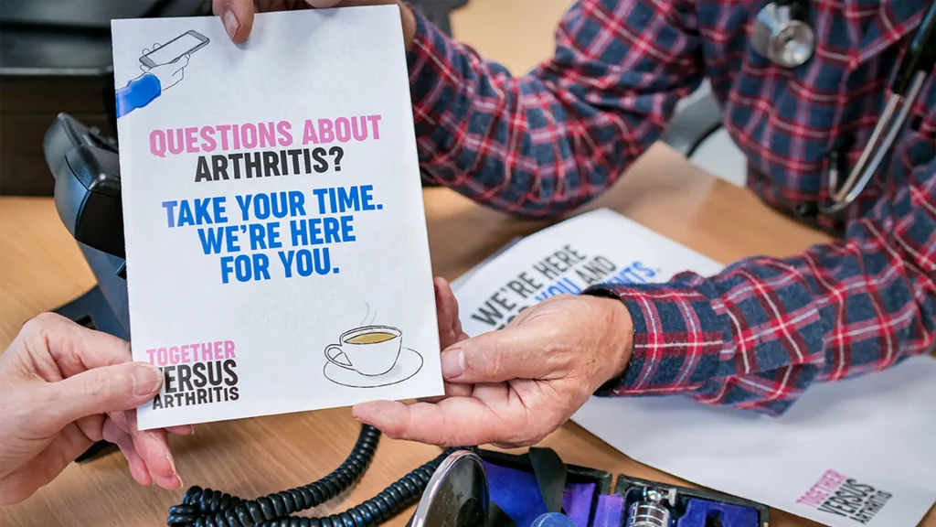 Patient and Healthcare Professional reading a leaflet